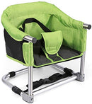 Booster Seat for Dining Table: Portable Toddler Booster Chair with Safety Buckle and Height Adjustable, Foldable Baby Feeding Chair, Kids High Chair Booster Seat for Kitchen Home Travel - Green by TinyTreasures Baby Boutique