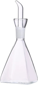 ELETON Olive Oil Dispenser Borosilicate Glass Bottle - 16 oz 500ml Non Drip Dispenser - Leak Proof Pourer Vinegar Drizzler Cruet - Easy Clean Drip Free Bottles for Kitchen by CozyNest Decor