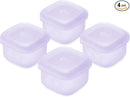 Olababy Clear Sense Silicone Storage Containers 4pk for Baby Food, Snacks, Formula, Puree, Sauce & More | Micro Plastic & BPA-Free | Daycare Essentials for Toddlers and Kids (Lilac, 2 oz / 60 ml) by TinyTreasures Baby Boutique