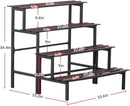 Aluminum Plant Stand - Indoor & Outdoor Ladder Display Shelf for Plants - Sturdy Space-Saving Utility Organizer for Patio, Balcony & Garden (4-Tier) by GreenHaven Gardens