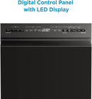 Midea MDF18A1ABB Built-in Dishwasher with 8 Place Settings, 6 Washing Programs, Stainless Steel Tub, Heated Dry, Energy Star, Black by TinyTreasures Baby Boutique