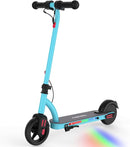 Caroma Electric Scooter for Kids Ages 6-12,150W/180WMotor,10 MPH Max Speed & 7 Miles,Colorful Lights,Adjustable Height & Speed,LED Display,Foldable Kids Electric Scooter 132 Lbs Max Load,Idea Gift by TinyTreasures Baby Boutique