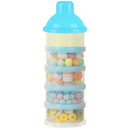 Accmor Formula Dispenser On The Go, 5 Compartments Stackable Formula Container for Travel, Baby Milk Powder Kids Snack Container, BPA Free by TinyTreasures Baby Boutique