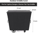 Kingling Grill Cover Fits for Captiva Designs 2-Burner Propane Gas Grill, Waterproof Heavy Duty Barbecue Griddle Cover - 37''x20''x35'' by GreenHaven Gardens