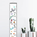 Baby Growth Chart for Wall - Height Chart for Kids Nursery Decor Wall Hanging Measurement Ruler with Black Wood Scroll Toddlers Room Decor Birthday Christmas Gifts for Boys Girls 79"X7.9" (Butterfly) by TinyTreasures Baby Boutique