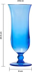 Unbreakable Color Hurricane Glasses | Set of 6, 14 oz