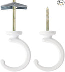 2PCS Ceiling Hooks for Hanging Plants,Heavy Duty Plant Swag Hooks,Hanging Planter Wall Hook, Indoor and Outdoor Plant Hangers by GreenHaven Gardens