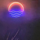 LED Decorative Lights USB Mountains Sunrise Sunset Led Neon Signs Home Decoration Wall Art Holiday Gift Brightness Adjustable 15''x15'' by CozyNest Decor