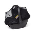 Beberoad Love Universal Baby Car Seat Mosquito Net - Breathable Mesh Cover with 2-Way Zipper for Infant Protection(Black) by TinyTreasures Baby Boutique
