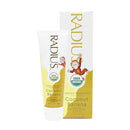 RADIUS USDA Organic Kids Toothpaste 3oz Non Toxic Chemical-Free Gluten-Free Designed to Improve Gum Health for Children's 6 Months and Up - Coconut Banana - Pack of 3 by CozyNest Decor