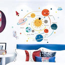 Quanhaigou 3D Solar Space Wall Decals Stickers Wall Murals Wallpaper Decor for Home Floor Living Room (Solar System) by CozyNest Decor