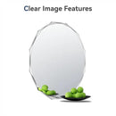 Single Beveled Edge Circle Mirror Frameless Wall Mount Bathroom Vanity Mirror, 30” by CozyNest Decor