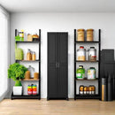 SystemBuild Evolution Kendall 24" Engineered Wood Utility Storage Cabinet Black by CozyNest Decor
