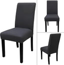 JQinHome Dining Room Chair Covers Set of 12, High Stretch Chair Slipcover Removable Washable Chair Seat Protector Cover for Home Party Hotel Wedding Ceremony (Grey) by CozyNest Decor