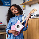 Loog Mini Acoustic kids Guitar for Beginners 3-strings Ages 3+ Learning app and lessons included Red by TinyTreasures Baby Boutique