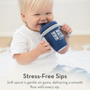 Sippy Cup by Bella Tunno, Silicone Training Cup with Transition Handles for Infants, Toddlers & Kids, Babies 6-12 Months & Toddlers 1-3 Years, Boys & Girls, Hello Sunshine, 8 oz by TinyTreasures Baby Boutique
