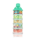 Accmor Formula Dispenser On The Go, 5 Compartments Stackable Formula Container for Travel, Baby Milk Powder Kids Snack Container, BPA Free by TinyTreasures Baby Boutique