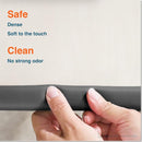 Roving Cove HeftyFit Edge Protector for Baby Proofing (12ft Large Edge Only), Heavy-Duty Soft Rubber Foam Furniture Edge Bumper Guard, Desk Edge Cushion, Wall Corner Covers, 3M Adhesive, Onyx Black by TinyTreasures Baby Boutique