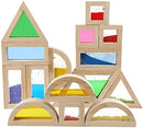 Large Wooden Building Blocks for Toddlers Baby Kids 16 Pcs Rainbow Blocks Geometry Sensory Stacking Construction Toys Set Colorful Preschool Learning Educational Toys for Boys & Girls… by TinyTreasures Baby Boutique