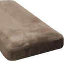 H.VERSAILTEX Velvet Stretch Individual Chaise Cover Sectional Couch Covers for L Shaped Sofa Both Left/Right Furniture Protector Seat Cushion Sofa Cover (1 Piece Chaise Cover, Mocha) by CozyNest Decor