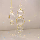 2 Pcs Crystal Suncatcher Wind Chimes for Outside,Crystal Suncatcher Prisms Hanging Outdoor Wind Chimes,Sun Catcher Hanging Crystals for Windows,Suncatchers Wind Chime Garden Decor Wedding Decoration by GreenHaven Gardens
