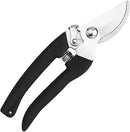 Curve Gardening Scissor with Sharp Stainless Steel Blade Garden Shears for Cutting Flowers Trimming Plants of Yard Florist Flower Rose Herb Hedge Bonsai and Fruits Picking (Black Handle) by GreenHaven Gardens