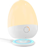 Touch Egg Night Light for Baby Nursery, Rechargeable Portable Kids Nightlight Lamp with 1-6H Feeding Timer, 3 Color Temperatures Dimmable, Ideal for New Moms of Toddlers by TinyTreasures Baby Boutique