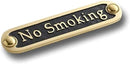No Smoking Brass Door Sign. Traditional Style Home Décor Wall Plaque Handmade By The Metal Foundry UK. by CozyNest Decor