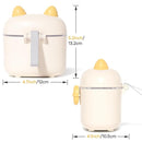 NCVI Formula Dispenser On the Go, Portable Baby Travel Milk Powder Formula Container Holder to Go with Scoop Suitable for Diaper Bag Backpack, Ready to Brew Milk Newborn Infant (White Sheep) by TinyTreasures Baby Boutique