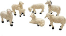 Miniature Garden Figurines Set of 6 Sheep Statues - Outdoor Decor Art for Fall Winter - Patio, Lawn, Yard Decoration - Housewarming Gift (Sheep) by CozyNest Decor