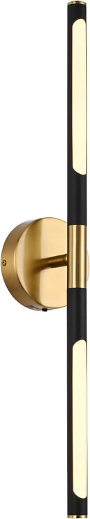 BONLICHT Bathroom Light Fixtures Over Mirror 24 Inch, 12W 350°Rotatable Dimmable 2700-5500K LED Wall Vanity Light Bar Black and Brushed Brass Modern Bathroom Vanity Lights picture and display lighting by CozyNest Decor