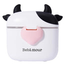 Bebamour Baby Formula Dispenser On The Go, Formula Container to Go, Formula Holder for Travel, Candy Fruit Snack Storage Container with Scoop and Leveller (Black) by TinyTreasures Baby Boutique