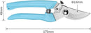 Curve Gardening Scissor with Sharp Stainless Steel Blade Garden Shears for Cutting Flowers Trimming Plants of Yard Florist Flower Rose Herb Hedge Bonsai and Fruits Picking