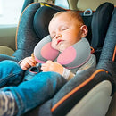 MOOB Kids Pillow Support Neck Pillow for Car & Airplane, Traveling Gifts for Toddler & Children U-Shape Car Seat Head Travel Neck Pillow Support Pink … by TinyTreasures Baby Boutique