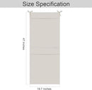 100% Linen Hanging Laundry Bag with 2 Compartments, Over the Door Laundry Hamper, Dirty Clothes Space Saving Organizer 19.7 x 47 Inches, Linen by CozyNest Decor