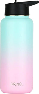 DRINCO Stainless Steel Water Bottle Spout Lid Vacuum Insulated Double Wall Water Bottle Wide Mouth (40oz 32oz 22oz 18oz 14oz) Leak Proof Keeps Cold or Hot (32 oz, 32oz Macaron) by CozyNest Decor