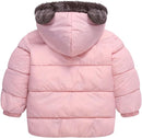 Infant Baby Winter Coat Bear Hooded Jacket Warm Fleece Snowsuit Windproof Outerwear for Toddler Boy Girl 9M-4T by TinyTreasures Baby Boutique
