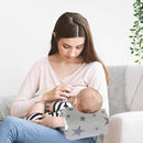 Cozy Cradle Pillow, Cozy Cradle Arm Pillow, Baby Nursing Pillow Head Support Pillow for Breastfeeding Bottle Feeding (Gray Pinstripes) by TinyTreasures Baby Boutique