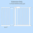 Fairy Baby Fairy Baby Walk Through Baby Gate Auto Close White Child Safety Gates Extension by TinyTreasures Baby Boutique