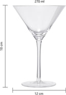 Crystal Martini Glass Set Of 4 10OZ Classic Luxury Cocktail With Bar Spoon Olive Picks Premium Hand by The Wine Savant