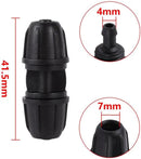 20-Pack Quick-Connect Locking 1/4" Drip Irrigation Coupling Connectors, Upgraded Fittings for 1/4 Inch Irrigation Tubing, Drip Kit (Coupling - 20 Pack) by GreenHaven Gardens
