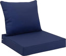 Favoyard Outdoor Seat Cushion Set 22 x 24 Inch Waterproof & Fade Resistant Patio Furniture Cushions with Removable Cover Deep Seat & Back Cushion with Handle and Adjustable Straps for Chair Sofa Couch by GreenHaven Gardens