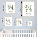 IZI POD Personalized Wooden Name Sign, Floral Monogram Nursery, Eucalyptus tree, Nursery Name Sign Boho Floral Pattern, Baby Name Sign, Wooden name signs for nursery, Wildflower Decor gift/16 by TinyTreasures Baby Boutique