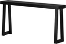 Plank+Beam Solid Wood Console Table, 66 Inch, Sofa Table, Narrow Entryway Table for Hallway, Behind The Couch, Living Room, Foyer, Easy Assembly, Black by CozyNest Decor