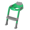 Potty Training Seat with Step Stool Ladder, SKYROKU Potty Training Toilet for Kids Boys Girls Toddlers - Comfortable Safe Potty Seat with Anti-Slip Pads Ladder Grey Green by TinyTreasures Baby Boutique