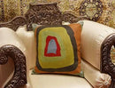 Kandinsky Abstract Pillow Cover - Colorful Modern Throw Pillowcase Chair Cushion Contemporary Farmhouse Sofa Pillowsham Handembroidered Wool Size 18x18 by CozyNest Decor