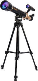 Telescope for Kids& Adults with 60X/30X Lenses, Adjustable Alloy Tripod, Mobile Phone Holder, 360° Gimbal Mount for Stargazing and Nature Viewing,Suitable for Astronomy Enthusiasts by TinyTreasures Baby Boutique