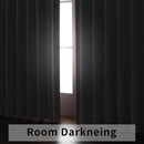 Joydeco Custom Blackout Curtains for Bedroom, 1 Panel Room Darkening Curtains & Drapes for Living Room Window Rod Pocket Back Tab (Custom Size,Greyish White) by TinyTreasures Baby Boutique
