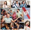 BONAOK Wireless Bluetooth Karaoke Microphone,3-in-1 Portable Handheld Mic Speaker Machine Birthday Home Party for PC or All Smartphone(Q37 Red) by TinyTreasures Baby Boutique