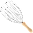 USAGA 32 Fingers Head Massager, Head Scratcher Scalp Massager for Scalp Body Relaxing Wood Handle (1 Pack) by CozyNest Decor